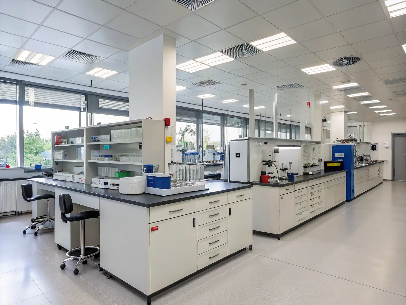 A high-quality image of laboratory equipment undergoing quality control checks, highlighting the precision and accuracy required in laboratory operations.